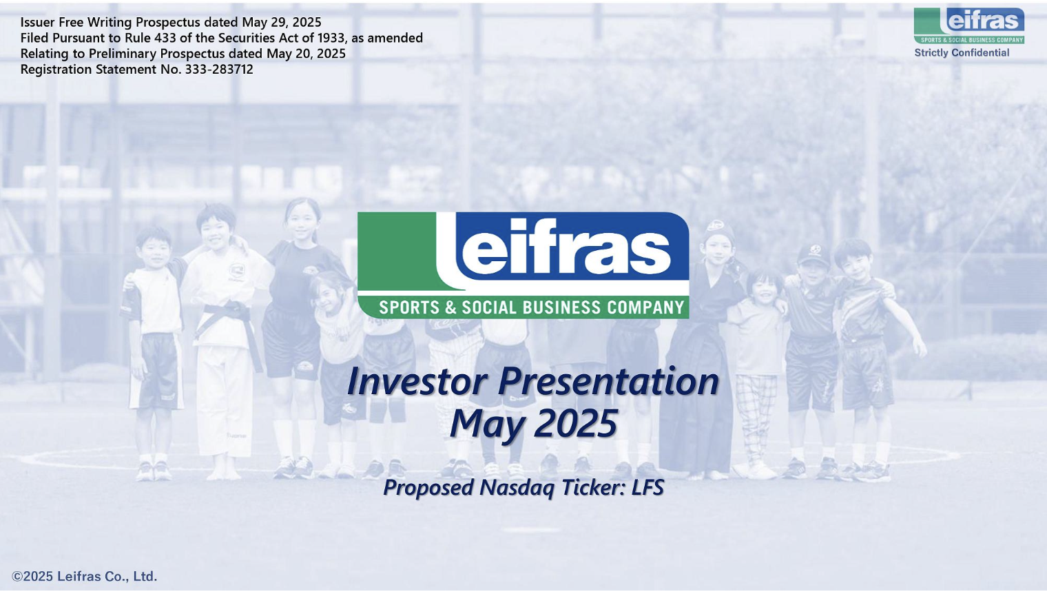 Investor Presentation May 2025 Leifras